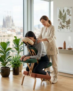 Quick massage en silla ergonómica Barcelona